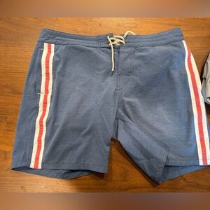 Faherty Board Shorts size 36 Retro Surf Stripe